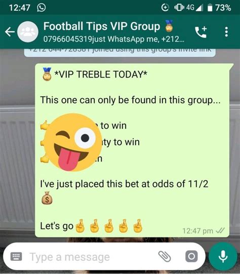 Whatsapp Betting Tips